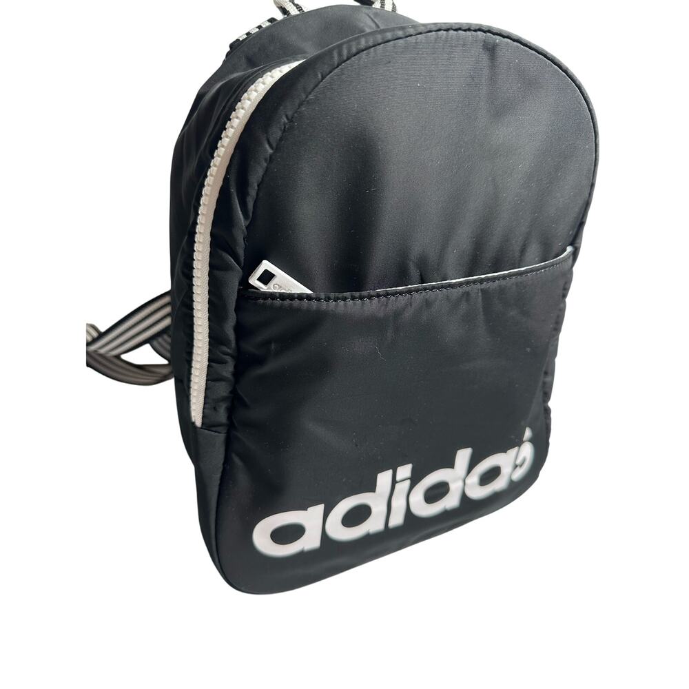 Adidas small cute black backpack purse polyester 8x10x3, for girls & women